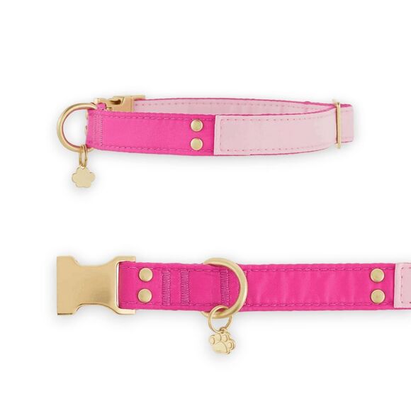Top Paw Adjustable Two‎ Tone Pink Nylon Dog Collar Size XL X-Large D-Ring - Picture 1 of 4